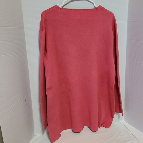 MONTEREY BAY CLOTHING COMPANY SIZE MEDIUM PINK CARDIGAN - Picture 6 of 6